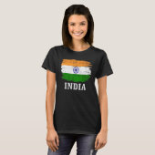 India vlag voor India T-shirt (Voorkant volledig)