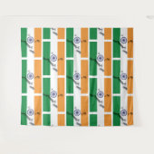 INDIA VLAG WANDKLEED (Voorkant (horizontaal))