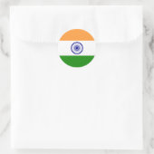 India-vlaggen Ronde Sticker (Tas)