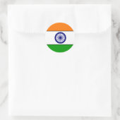 India-vlaggen Ronde Sticker (Tas)