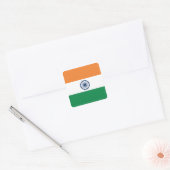 India-vlaggen Vierkante Sticker (Envelop)
