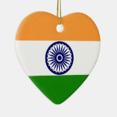 India - Vlaggenhart Keramisch Ornament (Rechts)