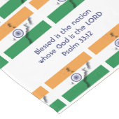 INDIA Vlaggenkaart Gepersonaliseerd Schrift Korte Tafelloper (Hoek)