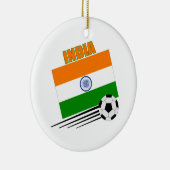India-voetbalteam Keramisch Ornament (Rechts)
