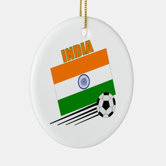 India-voetbalteam Keramisch Ornament (Rechts)