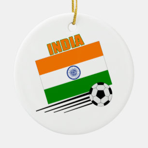 India-voetbalteam Keramisch Ornament