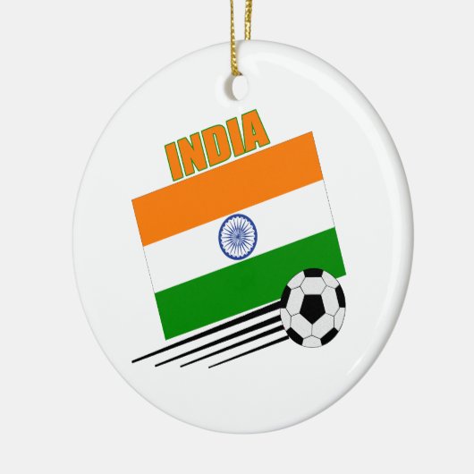 India-voetbalteam Keramisch Ornament (Links)