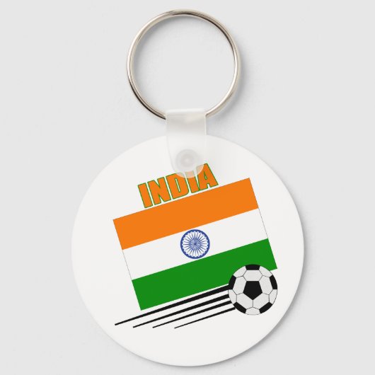 India-voetbalteam Sleutelhanger (Voorkant)