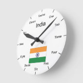 India Wall Clock Ronde Klok (Hoek)