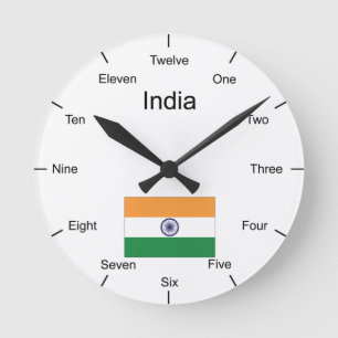 India Wall Clock Ronde Klok