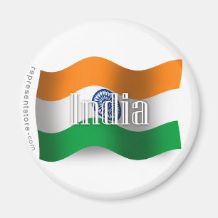 India Waving Flag Magneet