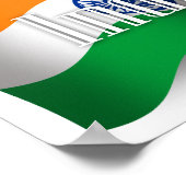 India Waving Flag Poster (Hoek)