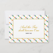 INDIA Wedding Celebration RSVP-reactiekaart RSVP Kaartje (Achterkant)