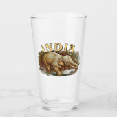 India Wildlife - Indische olifant Glas (Voorkant)