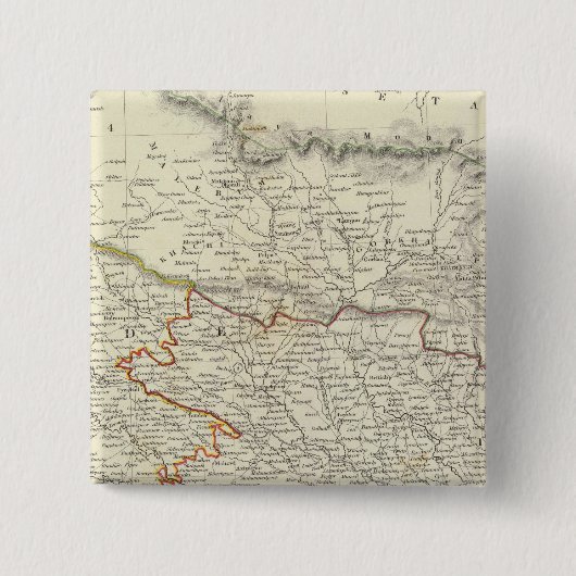 India X Vierkante Button 5,1 Cm (Voorkant)