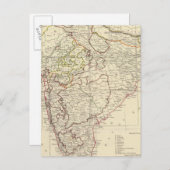 India XII Index-kaart Briefkaart (Voorkant / Achterkant)