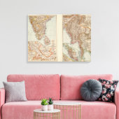 India Zuid, Birma, Maleis Canvas Afdruk (Insitu (Woonkamer))