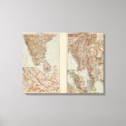 India Zuid, Birma, Maleis Canvas Afdruk (Voorkant)