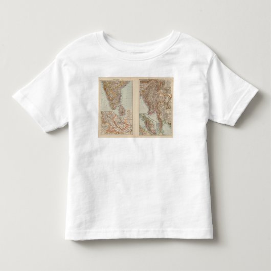 India Zuid, Birma, Maleis Kinder Shirts (Voorkant)