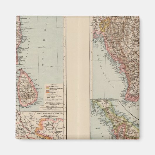 India Zuid, Birma, Maleis Magneet (Voorkant)