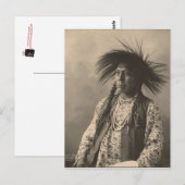  indiaan : Antoine Moise, Flathead - Briefkaart (Voorkant / Achterkant)