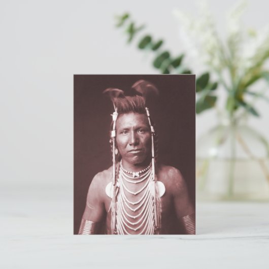 Indiaan, Ben Long Ear Briefkaart (Staand voorkant)