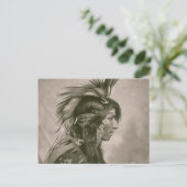 Indiaan Briefkaart (Staand voorkant)