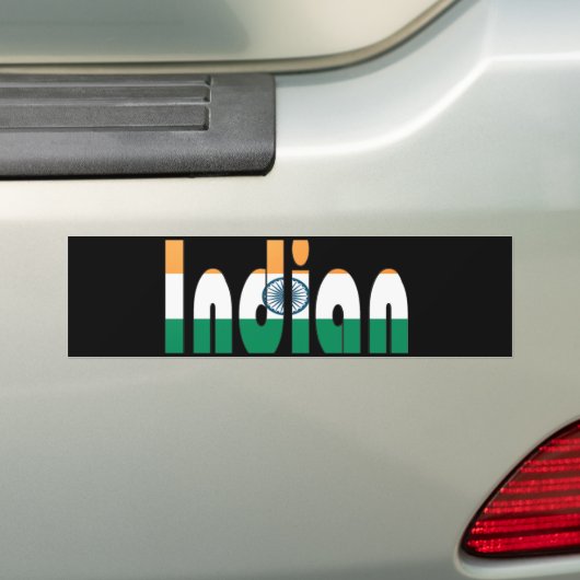 indiaan bumpersticker (Op auto)