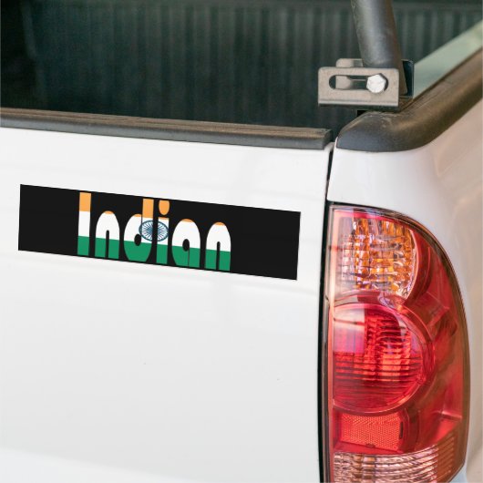 indiaan bumpersticker (Op Truck)