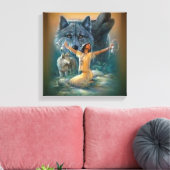 Indiaan Canvas Afdruk (Insitu (Woonkamer))