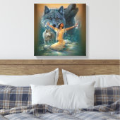 Indiaan Canvas Afdruk (Insitu (Slaapkamer))