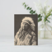 indiaan : Chief American Horse, Sioux - Briefkaart (Staand voorkant)