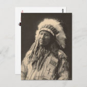 indiaan : Chief American Horse, Sioux - Briefkaart (Voorkant / Achterkant)