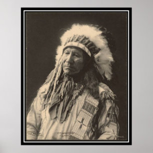  indiaan : Chief American Horse , Sioux - Poster