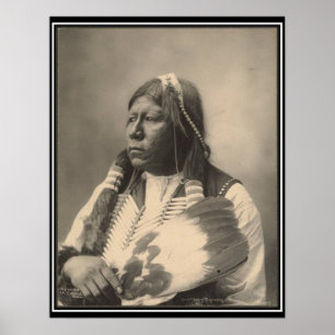 -indiaan: Chief Grant Richards, Tonkawa - Poster