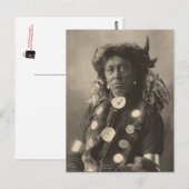 indiaan : Cloud Man, Assinaboine - Briefkaart (Voorkant / Achterkant)