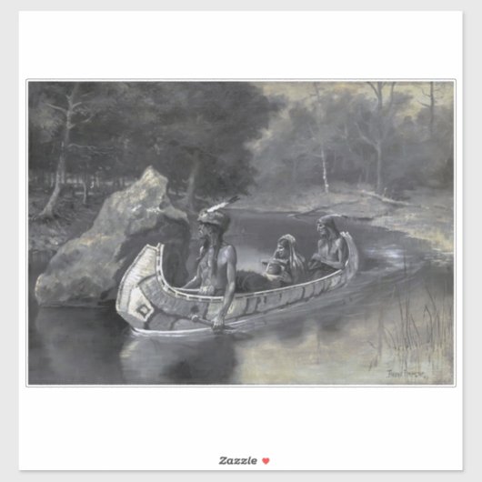 Indiaan: Het verhaal van Hiawatha de krijger & bru Sticker (Vel)