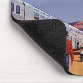  Indiaan op een treinstation Muismat (Hoek)