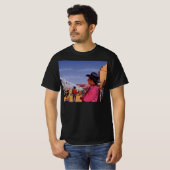  Indiaan op een treinstation T-shirt (Voorkant volledig)