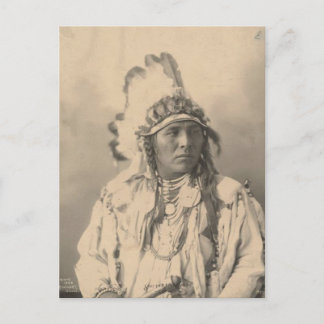  indiaan : Spotte Jack Rabbit, Crow - Briefkaart