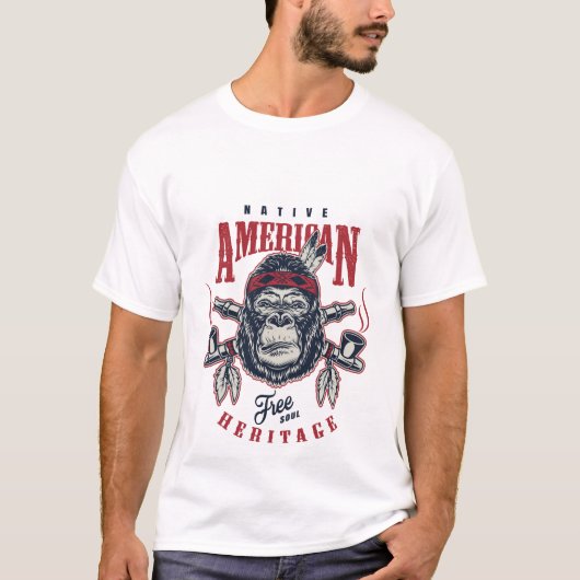indiaan t-shirt (Voorkant)