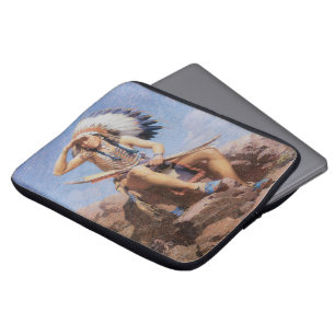  Indiaan, The Scout by Leigh Laptop Sleeve