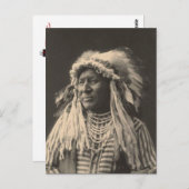  indiaan : White Swan, Crow - Briefkaart (Voorkant / Achterkant)