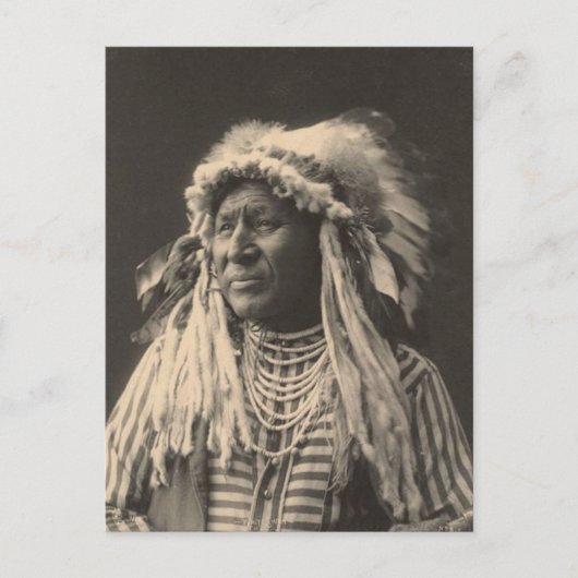  indiaan : White Swan, Crow - Briefkaart (Voorkant)