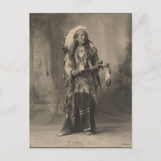  indiaan : Zwart Man, Arafaten - Briefkaart (Voorkant)