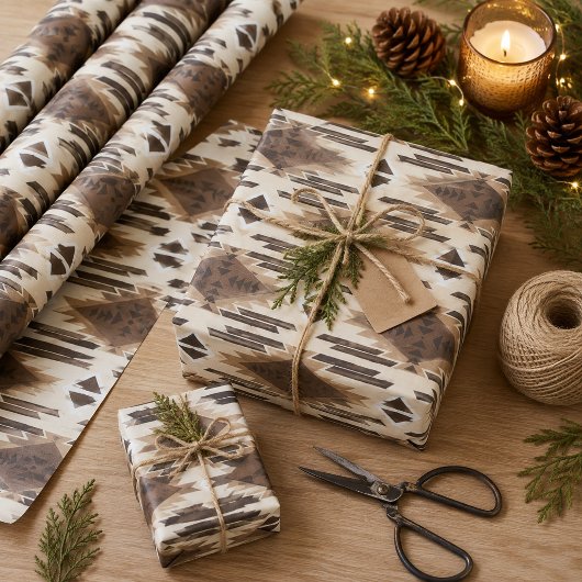 Indiaans-Amerikaan Cadeaupapier