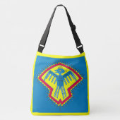 Indiaans-Amerikaans vogelsymbool Crossbody Tas (Voorkant)