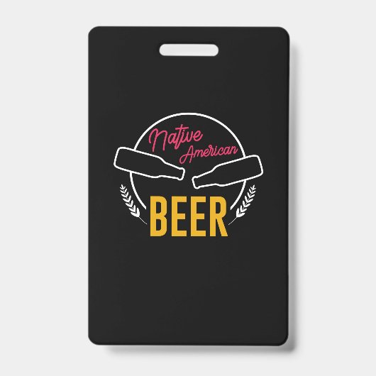 Indiaans Bier Badge (Voorzijde)