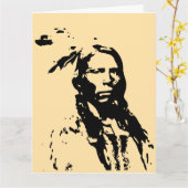 INDIAANS BLANK WENSKAART KAART (Gele Bloem)