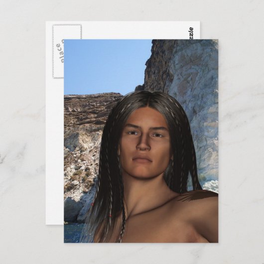 Indiaans Briefkaart (Voorkant / Achterkant)